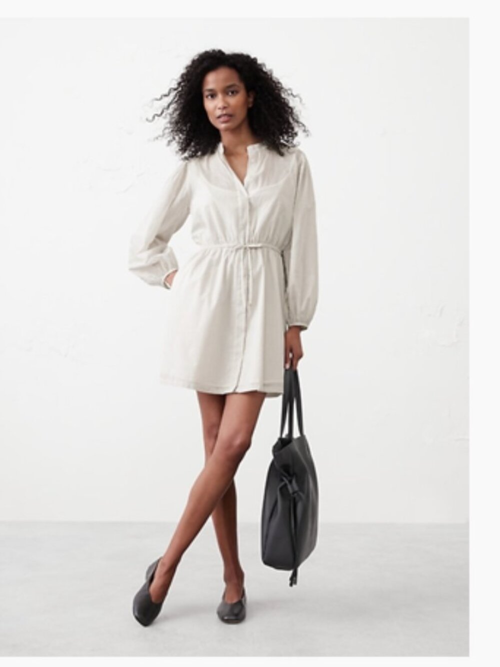 New With Tags Banana Republic Factory Voile Mini Shirtdress